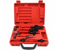 Lot Pince pour circlips extérieur Intérieur Set 11 pièces Becs coudés et droits Coffret pratique
