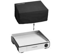 Lot plancha électrique Pro 50 noire avec spatule en inox et sa housse de protection Lagrange