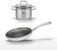 Lot Poêle 24 cm et Faitout 20 cm Elo Relief Evolution