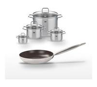 Lot Poêle 24cm avec revêtement céramique sans PFAS & 4 Faitouts 12/16/20/26 cm Elo Bistro Line Citrin