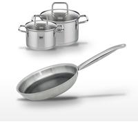 Lot Poêle 24cm Elo Relief Solution & 2 Faitouts 16/20cm