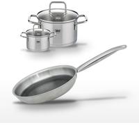 Lot Poêle 24cm et 2 Faitouts 20/12cm Elo Relief Solution