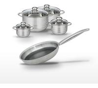 Lot Poêle 24cm et 4 Faitouts Elo Relief Solution