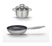 Lot Poêle 24cm et Faitout 12cm Elo Profi Therm Platinum Gris|Noir