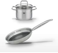Lot Poêle 24cm & Faitout 14cm Elo Relief Solution