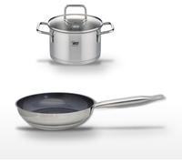 Lot Poêle 24cm & Faitout 20cm Elo Profi Therm Platinum