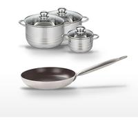 Lot Poêle 28 cm et 3 Faitouts 14/20/24 cm Elo Bistro Line