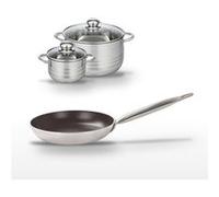 Lot Poêle 28cm & 2 Faitouts 14/20cm Elo Bistro Line