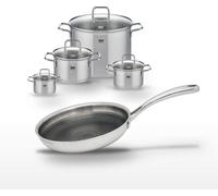 Lot Poêle 28cm & 4 Faitouts Elo Relief Evolution