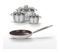 Lot Poêle 28cm et 3 Faitouts 14/16/24cm Elo Bistro Line