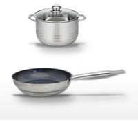 Lot Poêle 28cm et Faitout 20cm Elo Profi Therm Platinum