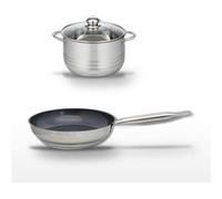 Lot Poêle 28cm et Faitout 20cm Elo Profi Therm Platinum Gris|Noir