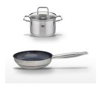 Lot Poêle 28cm & Faitout 20cm Elo Profi Therm Platinum Gris|Noir