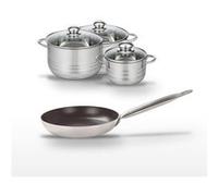 Lot Poêle 32 cm & 3 Faitouts 16/20/24 cm Elo Bistro Line