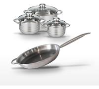 Lot Poêle 32 cm & 3 Faitouts 24/16/14 cm Elo Relief Solution