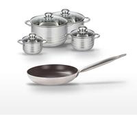 Lot Poêle 32 cm & 4 Faitouts Elo Bistro Line