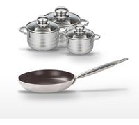 Lot Poêle 32 cm Elo Bistro Line & 3 Faitouts Elo Brillant