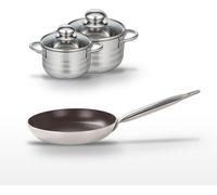Lot Poêle 32cm & 2 Faitouts Elo Bistro Line