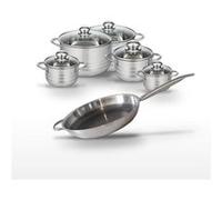 Lot Poêle 32cm & 5 Faitouts Elo Relief Solution