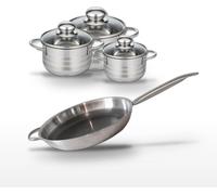 Lot Poêle 32cm et 3 Faitouts 12/14/16cm Elo Relief Solution