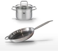Lot Poêle 32cm et Faitout 14cm Elo Relief Solution