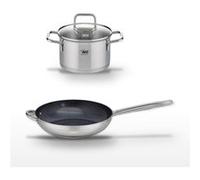 Lot Poêle 32cm & Faitout 20cm Elo Profi Therm Platinum Gris|Noir