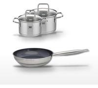Lot Poêle céramique 24cm & 2 Faitouts 14/16cm Elo Profi Therm Platinum