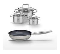 Lot Poêle céramique 24cm & 3 Faitouts Elo Profi Therm Platinum Gris|Noir