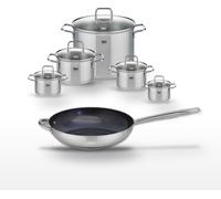 Lot Poêle céramique 32 cm Elo Profi Therm Platinum et 5 Faitouts Elo Citrin