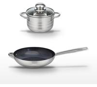 Lot Poêle céramique 32cm & Faitout 12cm Elo Profi Therm Platinum