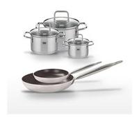 Lot Poêles 24/32 cm avec revêtement céramique sans PFAS et Faitouts 12/16/20 cm Elo Bistro Line Citrin