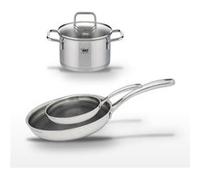 Lot Poêles 24cm & 28cm Elo Relief Evolution avec Faitout 16cm Inox