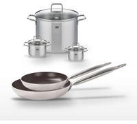 Lot Poêles 28/32 cm Elo Bistro Line et Faitouts 12/14/26 cm Elo