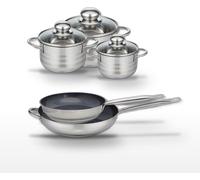 Lot Poêles 28/32 cm et Faitouts 12/14/16 cm Elo Profi Therm Platinum