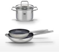 Lot Poêles 28cm & 32cm Elo Profi Therm Platinum et Faitout 16cm