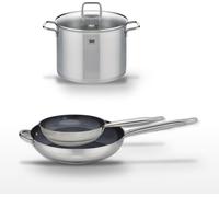 Lot Poêles céramique 24cm & 32cm Elo Profi Therm Platinum avec Faitout 26cm