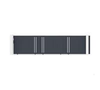 Lot Portail coulissant et Portillon - Casanoov - GIONA - 6m H.142cm / Portillon CIMONE - 1m H.142cm - Gris anthracite - Aluminium