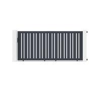 Lot Portail coulissant et Portillon - Casanoov - VEYMONT - 3 5m H.158cm / Portillon 1m H.158cm - Gris anthracite - Aluminium