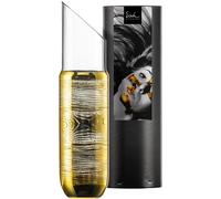 Lot promotionnel comprenant 2 carafes 767/1.0 ND dorées dans un tube cadeau GOLDLEAF 77576710, avec cadeau et don