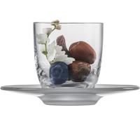 Lot promotionnel de 12 verres à espresso 109/6 avec soucoupe satinée SUPERIOR SENSISPLUS 25001109, cadeau et don inclus