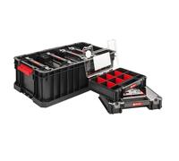 Qbrick System Lot de 6 boîtes de rangement + 6 boîtes de rangement pour petites pièces avec couvercle