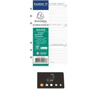 Lot Recharge Septembre 2026 à Décembre 2027 1 Semaine sur 2 Pages Horizontal pour Organiseur 17 + Index Adhésif Blumie