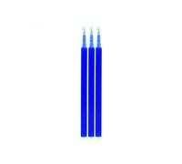 Lot recharges ulmann roller gel effacable 3 unites encre bleue