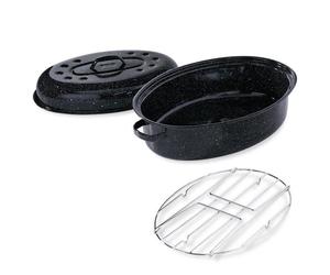 Lot Roaster 4 8 personnes avec grille Graniteware