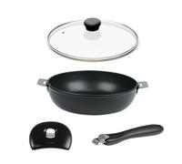 Lot sauteuse Cookway 28cm avec poignée, anse et couvercle Cristel