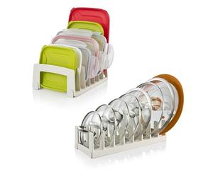 Lot support pour couvercles de boites et couvercles de matériel de cuisson Tescoma