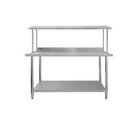 Lot Table de travail Support Plan Cuisine 1 Niveau 1800mm & Etagère d'Appoint