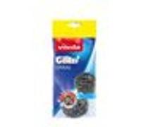 Vileda Grattoir spirale 10855 acier inoxydable – Lot de 3