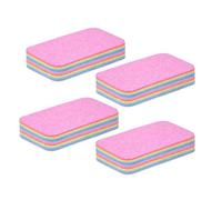 Lot x 4 éponges Rainbow Sponge® - Éponge absorbante en microfibre lavable en machine - Nettoie toutes les surfaces sans rayer