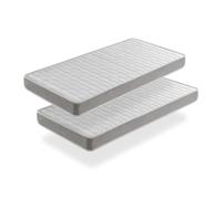 LOT X2 Matelas mousse 80X180 APOLO, Epaisseur 14 CM,Ergonomique et respirant